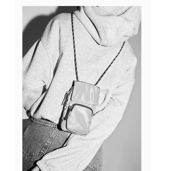 NWT ZARA GREEN CORDED CELL PHONE CASE BAG - Picture 9 of 9